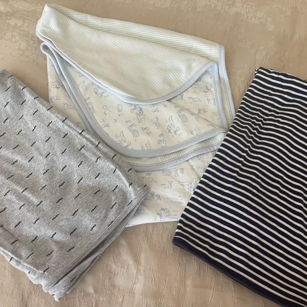 Group of 3 baby blankets